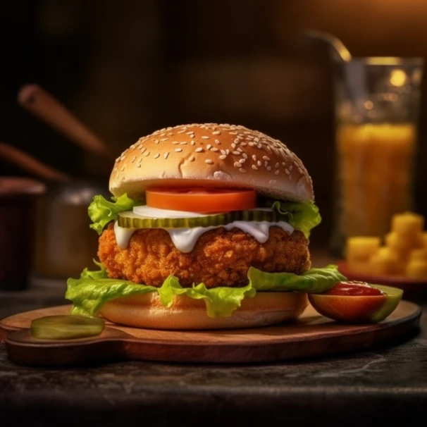 Hambúrguer de Grão-de-bico