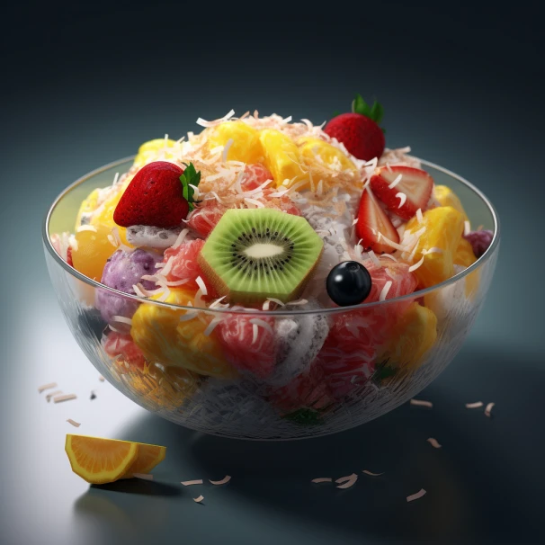 Salada de Frutas com Coco Ralado